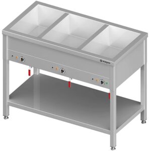 Bain-Marie Standgerät mit separaten Becken für 4x GN1/1