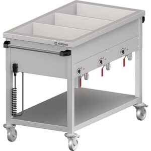 Bain-Marie Wagen mit separaten Becken für 4x GN1/1