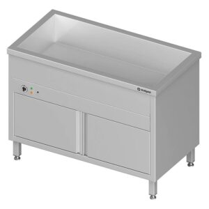 Stalgast Bain-Marie Standgerät mit geschlossenem Unterbau + 1 Becken für 4x GN1/1
