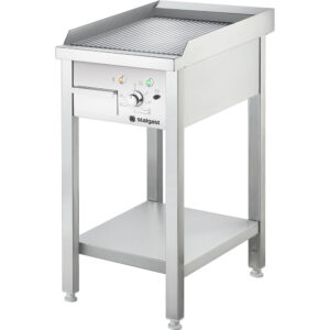 Elektro Griddleplatte als Standgerät - gerillt - 1 Heizzone