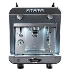 Wega Io Mattschwarz 2 Brühgruppen Wasserbehälter und Festwasseranschluss