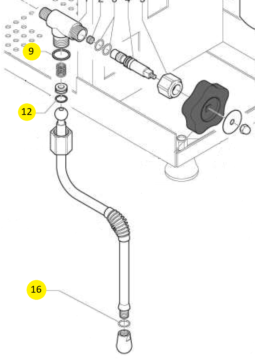 Wartungsset ECM Classika II Dampfdüse 1 Wartungsset ECM Classika II Dampfdüse