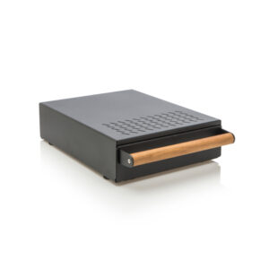 Marese Sudschublade maxi schwarz mit Nussholzgriff