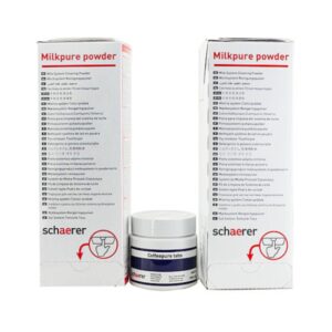 Schaerer milkpure powder 2 boxen & coffeepure tab