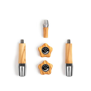 Wiedemann  Griffset elegant für ECM mit Drehrädern Olive