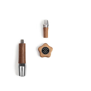 Wiedemann  Griffset elegant für ECM mit Drehrad Nussbaum