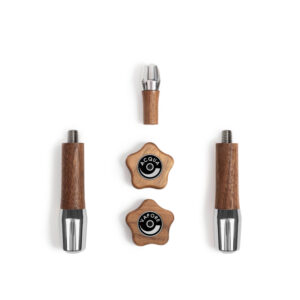 Wiedemann  Griffset elegant für ECM mit Drehrädern Nussbaum