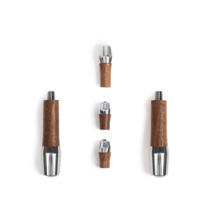 Wiedemann  Griffset elegant für ECM Kipphebel V2 Nussbaum