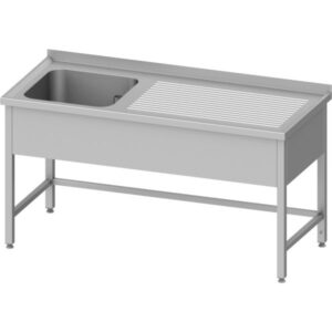 Edelstahl Spültisch ohne Grundboden