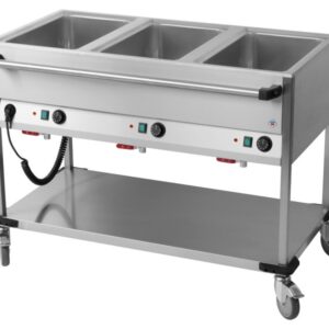 Bain-Marie Wagen 3 Becken für 1/1 GN lang