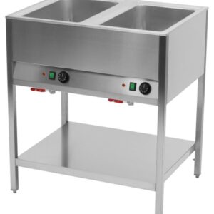 Bain-Marie Station 2x Becken für 1/1 GN