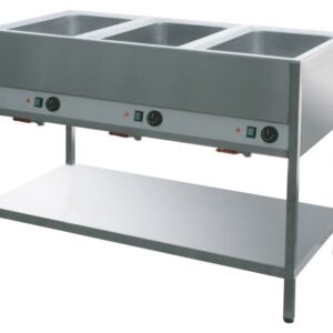 Bain-Marie Station 3x Becken für 1/1 GN