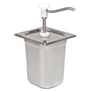 GN Edelstahl Pumpspender 3 Liter Weiß