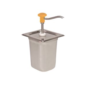 GN Edelstahl Pumpspender 3 Liter Gelb