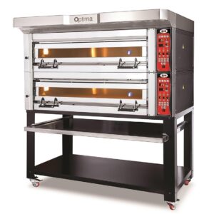 Bäckerei- & Konditoreiofen 2 Backkammern inkl. Haube & Untergestell