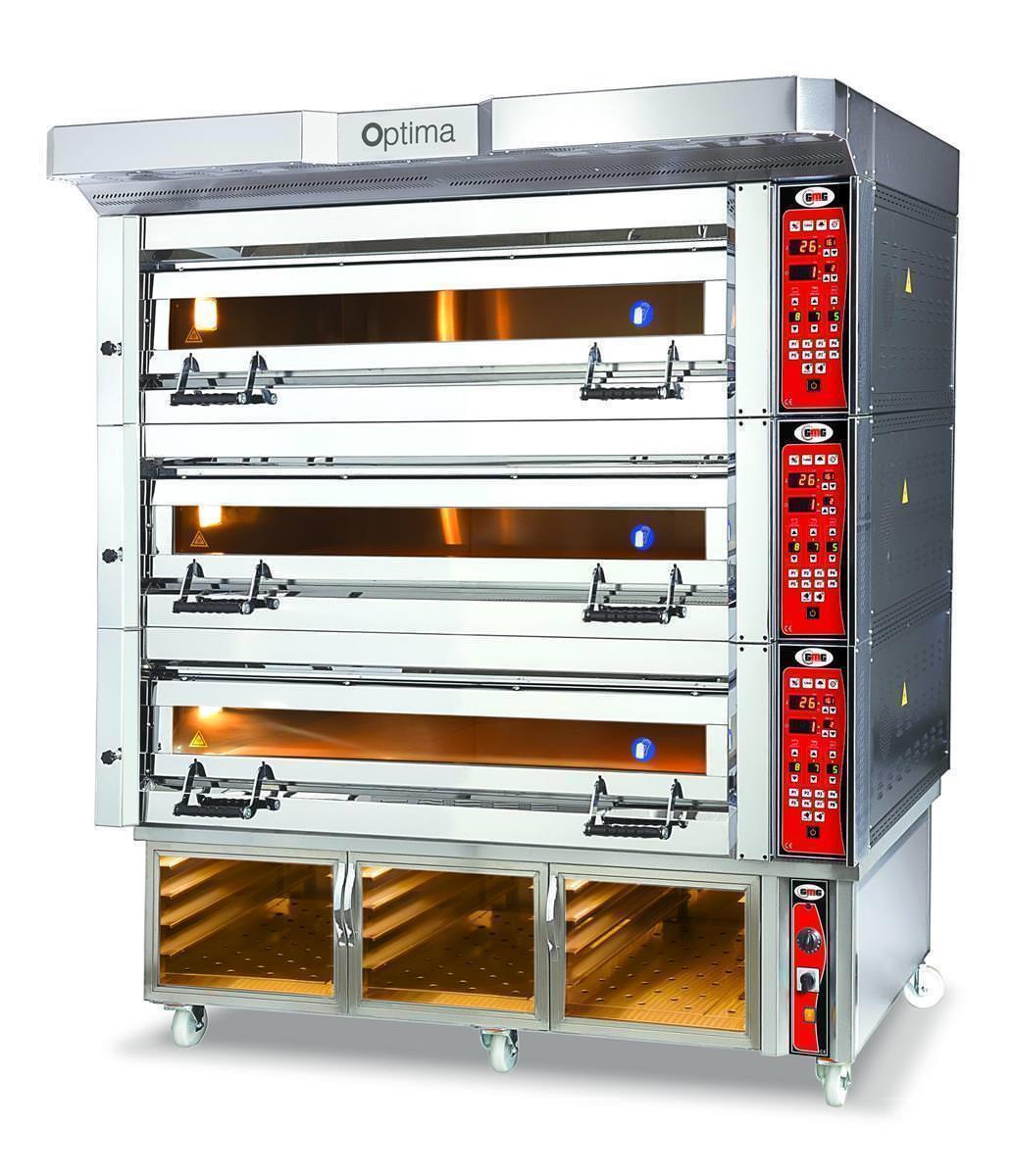 Konditoreiofen "Optima Series 128" 3 Backkammern inkl. Haube & Gärschrank 1 Konditoreiofen "Optima Series 128" 3 Backkammern inkl. Haube & Gärschrank