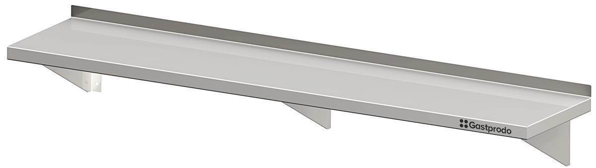 Edelstahl Wandregal / Wandboard mit Konsolen 140 x 30 x 17 cm verschweißt 1 Edelstahl Wandregal / Wandboard mit Konsolen 160 x 40 x 17 cm verschweißt