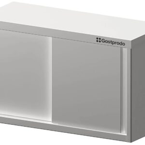 Edelstahl Hängeschrank / Wandhängeschrank mit Schiebetüren 160 x 40 x 60 cm