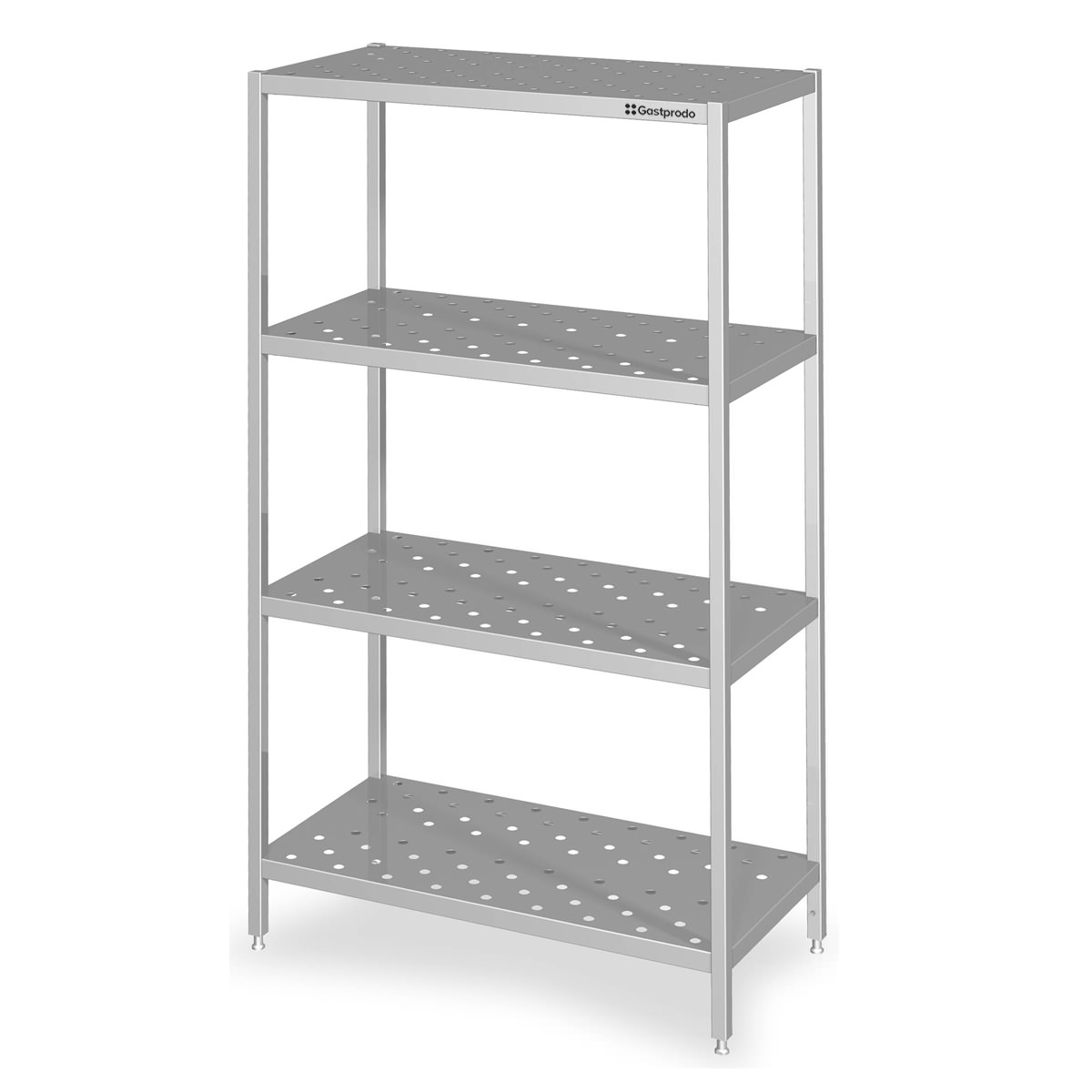 Regal mit gelochten Böden, 600x400x1800 mm, Selbstmontage 1 Regal mit gelochten Böden