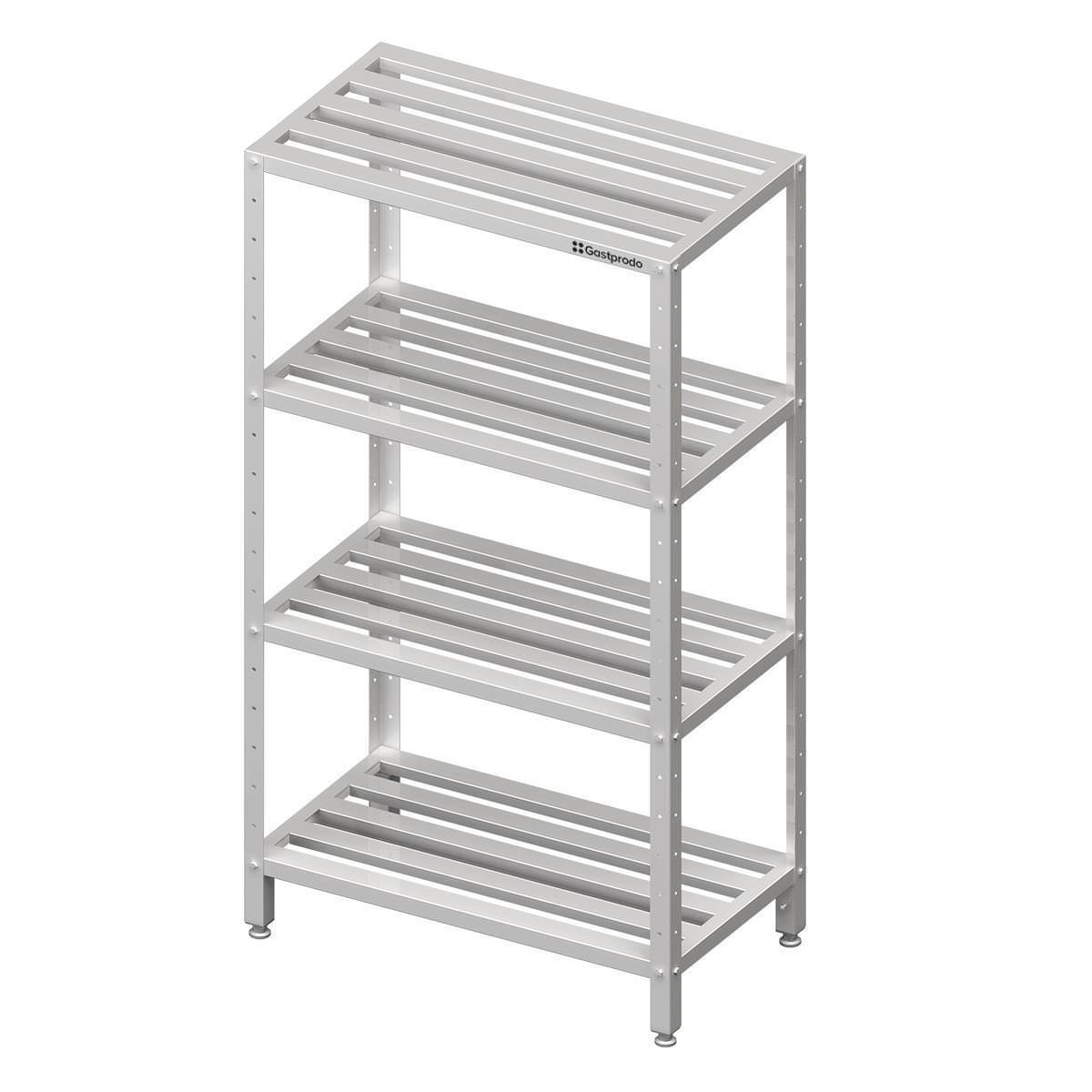 Edelstahl Regal mit höhenverstellbaren Gitterrost-Böden 140 x 70 x 180 cm 1 Edelstahl Regal mit höhenverstellbaren Gitterrost-Böden 140 x 70 x 180 cm