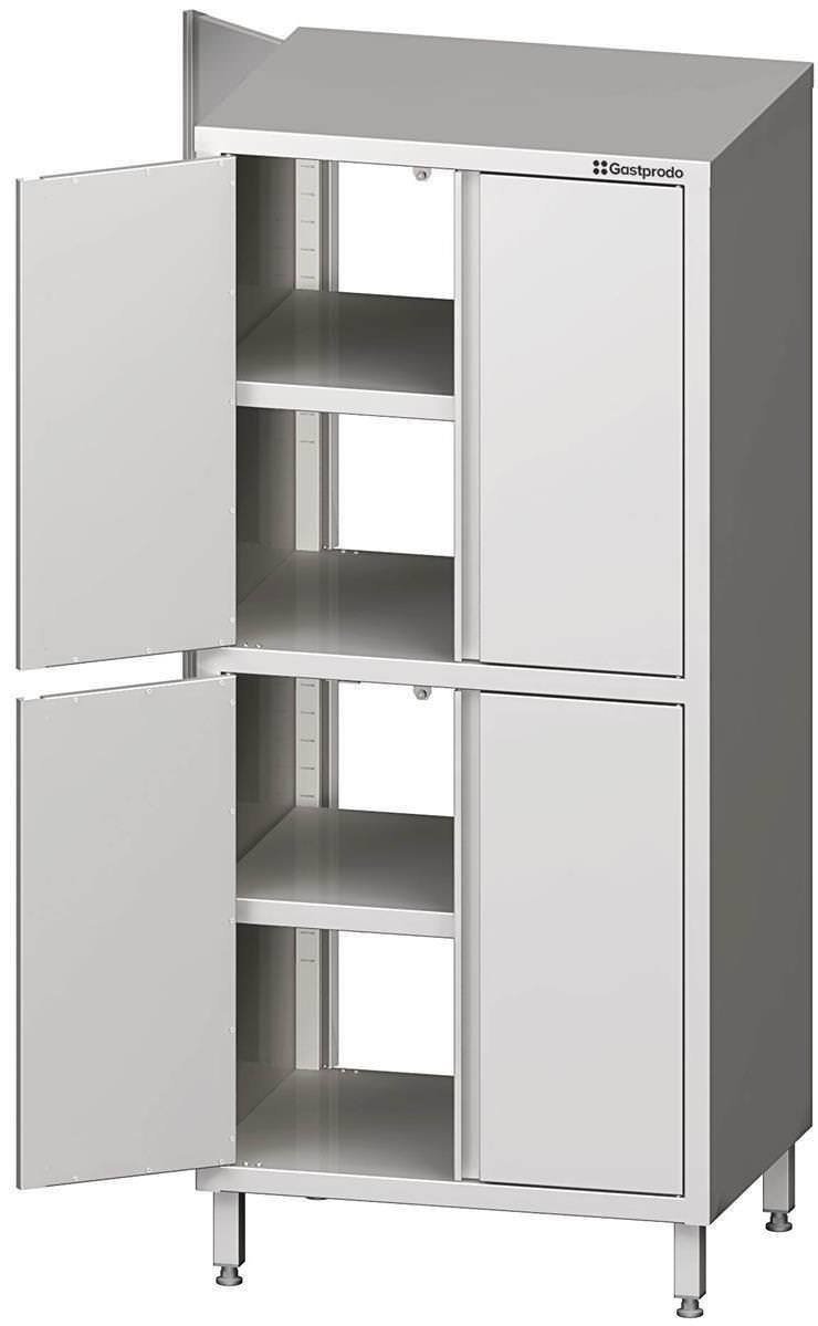 Durchreiche-Hochschrank mit Flügeltüren, 700x600x2000 mm, mit zwei Schrankräumen, verschweißt 1 Durchreiche-Hochschrank mit Flügeltüren