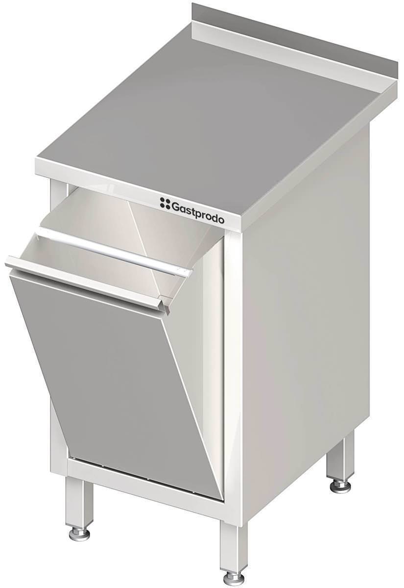 Edelstahl Arbeitsschrank mit Abfallkipper 45 x 60 x 85 cm mit Aufkantung verschweißt 1 Edelstahl Arbeitsschrank mit Abfallkipper 45 x 70 x 85 cm mit Aufkantung verschweißt