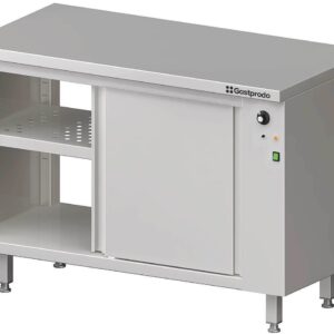 Edelstahl Durchreiche-Wärmeschrank mit Schiebetüren 160 x 60 x 85 cm