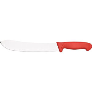 Blockmesser Premium HACCP Griff rot Edelstahlklinge 25 cm