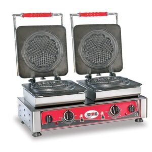 Doppel-Waffeleisen elektro "Amore" Ø 17cm Wechselplatten mit Timer