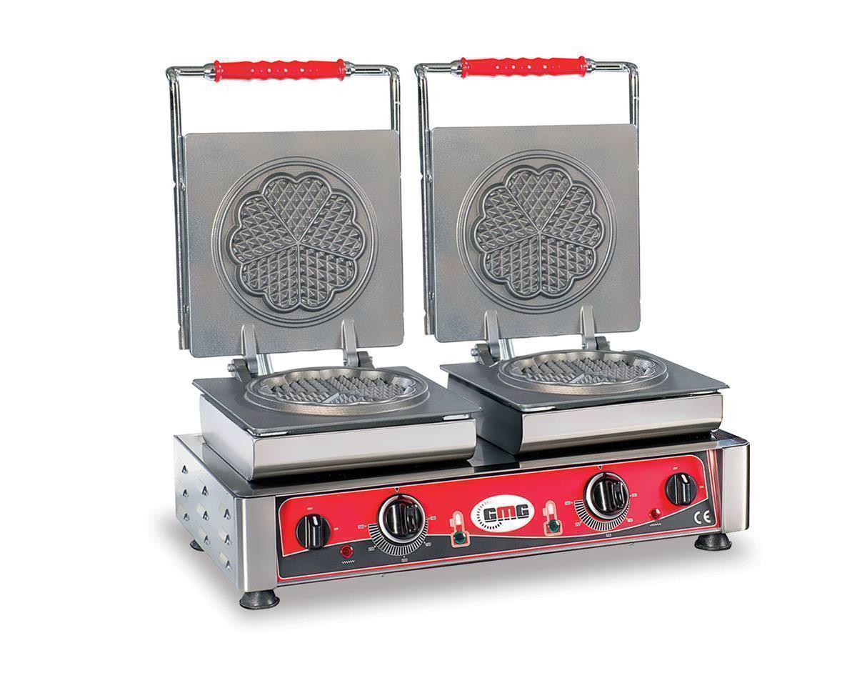 Doppel-Waffeleisen elektro "Amore" Ø 16cm Wechselplatten mit Timer 1 Doppel-Waffeleisen elektro "Amore" Ø 16cm Wechselplatten mit Timer