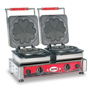 Doppel-Waffeleisen elektro "Amore" Ø 19cm Wechselplatten mit Timer