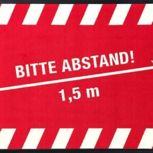 Hinweismatte / Schmutzfangmatte "Bitte Abstand!"