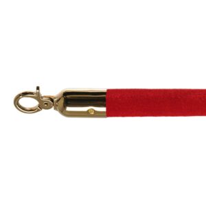 Absperrkordel Velours rot aufpoliert