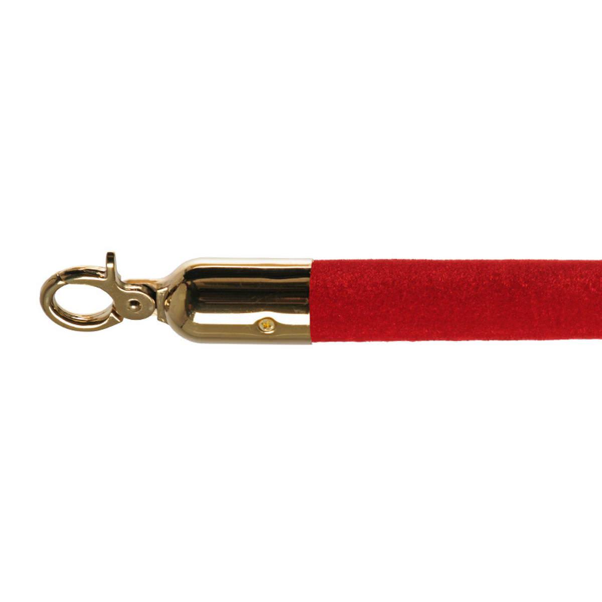 Absperrkordel Velours rot aufpoliert 1 Absperrkordel Velours rot aufpoliert