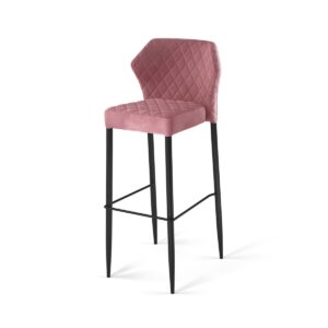 Barhocker Louis Velours Pink