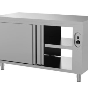 Edelstahl Wärmeschrank Pro Durchreiche & Schiebetüren - 200 x 70 x 85 cm