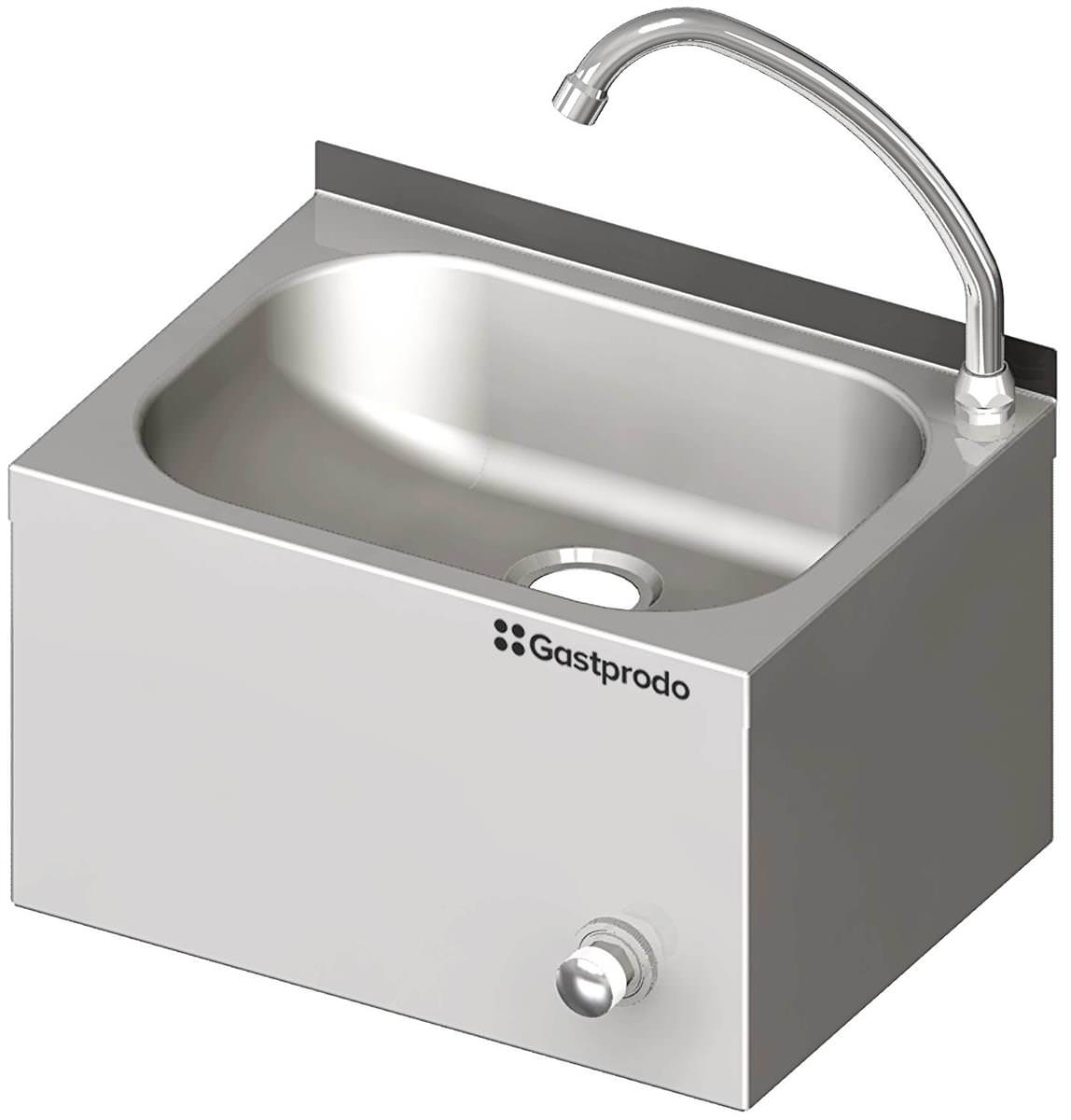 Handwaschbecken mit Kniebedienung und Mischbatterie 1 Handwaschbecken mit Kniebedienung und Mischbatterie