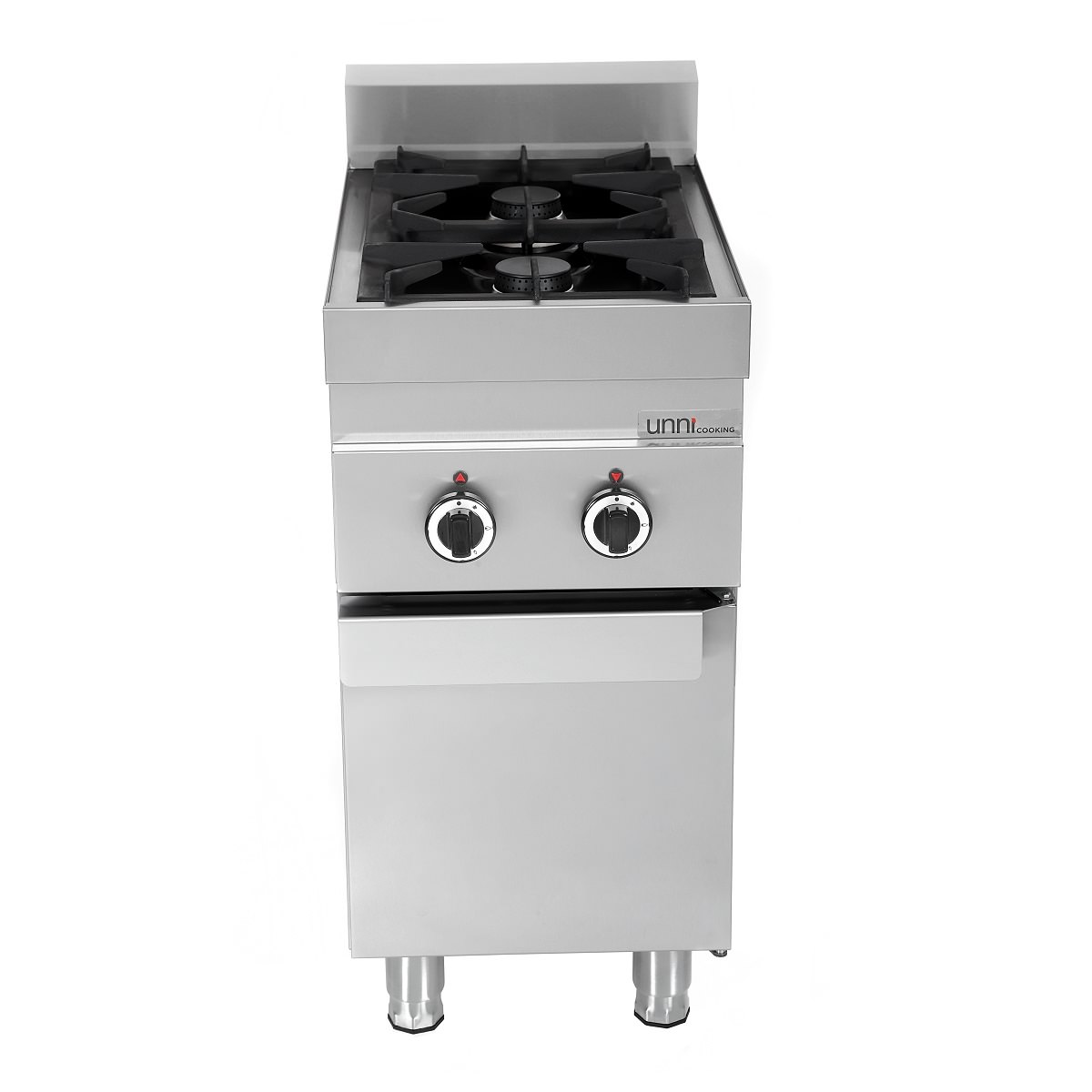 Gasherd Pro - 2 Flammen + Flügeltür 1 Gasherd Pro - 2 Flammen + Flügeltür