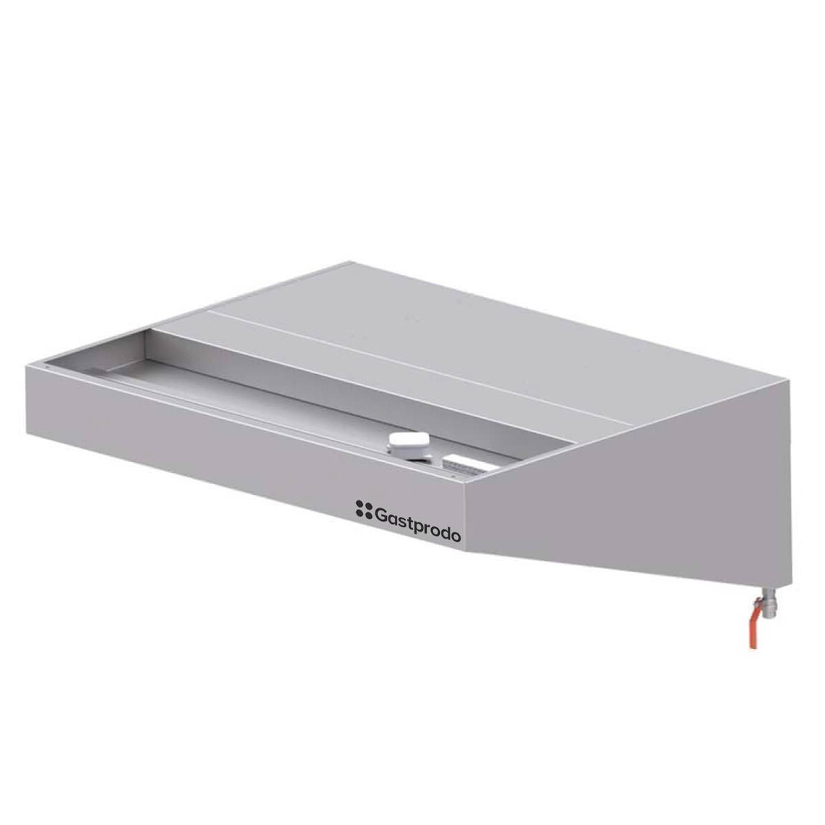 Wandhaube "BASIC LINE" schrägform 130 x 70 cm mit Flammschutzfilter 1 Wandhaube "BASIC LINE" schrägform 430 x 110 cm mit Flammschutzfilter