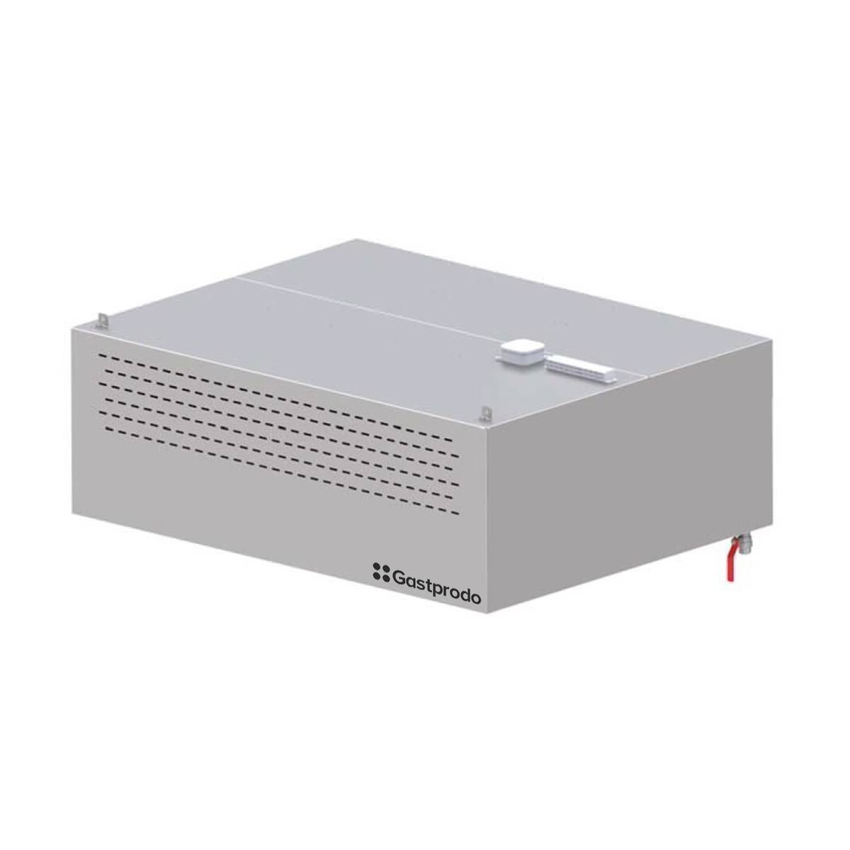 Kompensations-Wandhaube Kastenform 410 x 90 x 45 cm mit Flammschutzfilter 1 Induktions-Wandhaube Kastenform mit Kompensation 250 x 140 x 45 cm mit Flammschutzfilter