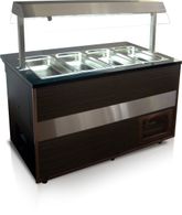 Salatbar / Buffetwagen Gastroline 2.5 -Open-Schwarz - 250 x 80 x 135 cm