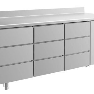 Kühltisch GaPo KT3DDDA  mit 3x 3 Schubladen + AK