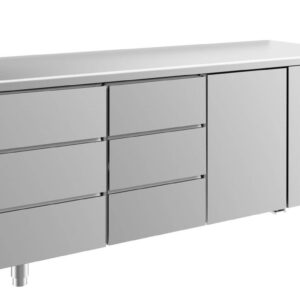 Kühltisch GaPo KT3DDT  mit 1x Tür & 2x 3 Schubladen