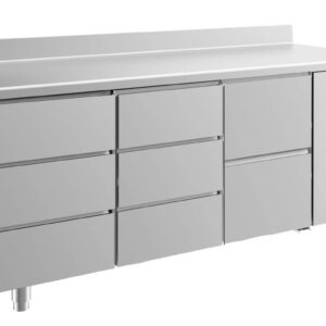 Kühltisch GaPo KT3DDZA  mit 1x 2 Schubladen & 2x 3 Schubladen + AK