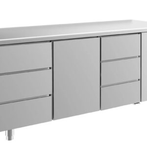 Kühltisch GaPo KT3DTD  mit 1x Tür & 2x 3 Schubladen