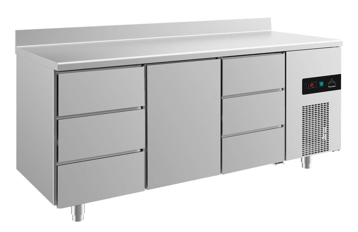 Kühltisch GaPo KT3DTDA mit 1x Tür & 2x 3 Schubladen + AK 1 Kühltisch GaPo KT3DTDA mit 1x Tür & 2x 3 Schubladen + AK