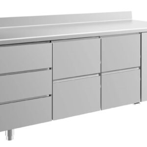 Kühltisch GaPo KT3DZZA  mit 2x 2 Schubladen & 1x 3 Schubladen + AK