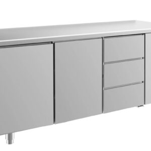 Kühltisch GaPo KT3TTD  mit 2x Türen & 1x 3 Schubladen