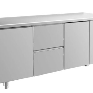 Kühltisch GaPo KT3TZT  mit 2x Türen & 1x 2 Schubladen