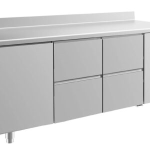 Kühltisch GaPo KT3TZZA  mit 1x Tür & 2x 2 Schubladen + AK